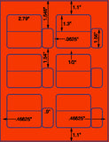 US3405-2.79''x1.3''-18 up on a 8 1/2" x 11" label sheet.
