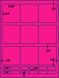 1,000 Fluorescent Pink Laser Only sheets with Permanent adhesive