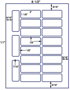 US3408-3"x1.1/8''-19 up on a 8.5"x11" label sheet.