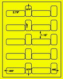1,000 Fluorescent Yellow Laser Only sheets with Permanent adhesive