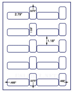 US3421-2.79''x.9''-20 up on a 8 1/2"x11" label sheet.
