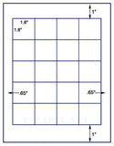 1,000 Uncoated White Matte Inkjet or Laser sheets with Permanent adhesive