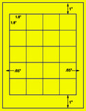 US3422-1.8'' square-20 up on a 8 1/2"x11" label sheet.