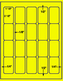 US3424 -1 1/2''x2 1/2''-20 up on a 8.5" x 11" label sheet.