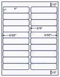 1,000 Uncoated White Matte Inkjet or Laser sheets with Permanent adhesive