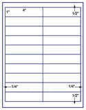1,000 Uncoated White Matte Inkjet or Laser sheets with Permanent adhesive