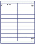 1,000 Uncoated White Matte Inkjet or Laser sheets with Permanent adhesive