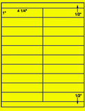 1,000 Fluorescent Yellow Laser Only sheets with Permanent adhesive