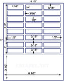 US3526-2 3/8''x3/4''-24 up on a 8 1/2"x 11" label sheet.