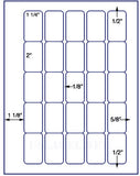 US3546-1 1/4''x2''-25 up on a 8 1/2"x 11" label sheet.