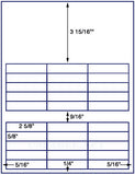US3620-2 5/8''x5/8''-30 up on a 8 1/2" x 11" label sheet.