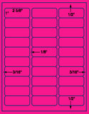 1,000 Fluorescent Pink Laser Only sheets with Permanent adhesive