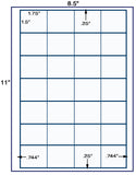 US3670-1.75''x1.5''-28 up on a 8 1/2" x 11" label sheet.