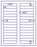 1,000 Uncoated White Matte Inkjet or Laser sheets with Permanent adhesive