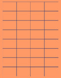 1,000 Fluorescent Orange Laser Only sheets wtih Permanent adhesive