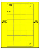 1,000 Fluorescent Yellow Laser Only sheets with Permanent adhesive