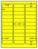 1,000 Fluorescent Yellow Laser Only sheets with Permanent adhesive