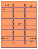 US3707-2 5/8''x7/8''-33 up on a 8 1/2" x 11" label sheet.