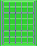 1,000 Fluorescent Green Laser Only sheets with Permanent adhesive