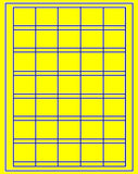 1,000 Fluorescent Yellow Laser Only sheets with Permanent adhesive