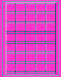 1,000 Fluorescent Pink Laser Only sheets with Permanent adhesive