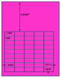 1,000 Fluorescent Pink Laser Only sheets with Permanent adhesive