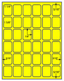 1,000 Fluorescent Yellow Laser Only sheets with Permanent adhesive