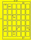 US3716-1.25''x1.625''-36 up on a 8 1/2"x11" label sheet.