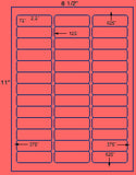 US3717-2.5''x.75''- 39 up on a 8 1/2"x11" label sheet.
