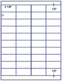 1,000 Uncoated White Matte Inkjet or Laser sheets with Permanent adhesive