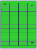 1,000 Fluorescent Green Laser Only sheets with Permanent adhesive