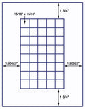 1,000 Uncoated White Matte Inkjet or Laser sheets with Permanent adhesive