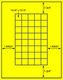 1,000 Fluorescent Yellow Laser Only sheets with Permanent adhesive