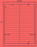 US3723-4''x.5''-40 up on a 8.5"x11" label sheet.