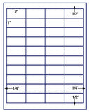 1,000 Uncoated White Matte Inkjet or Laser sheets with Permanent adhesive