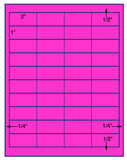 1,000 Fluorescent Pink Laser Only sheets with Permanent adhesive