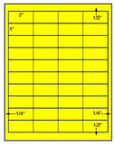 1,000 Fluorescent Yellow Laser Only sheets with Permanent adhesive