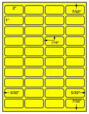 1,000 Fluorescent Yellow Laser Only sheets with Permanent adhesive
