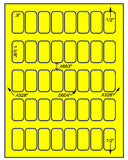 1,000 Fluorescent Yellow Laser Only sheets with Permanent adhesive
