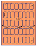 1,000 Fluorescent Orange Laser Only sheets wtih Permanent adhesive