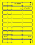 1,000 Fluorescent Yellow Laser Only sheets with Permanent adhesive