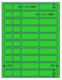 1,000 Fluorescent Green Laser Only sheets with Permanent adhesive