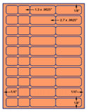 1,000 Fluorescent Orange Laser Only sheets wtih Permanent adhesive