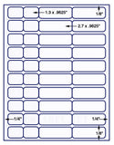 1,000 Uncoated White Matte Inkjet or Laser sheets with Permanent adhesive