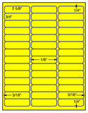 1,000 Fluorescent Yellow Laser Only sheets with Permanent adhesive