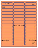 1,000 Fluorescent Orange Laser Only sheets wtih Permanent adhesive
