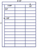 1,000 Uncoated White Matte Inkjet or Laser sheets with Permanent adhesive