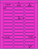 1,000 Fluorescent Pink Laser Only sheets with Permanent adhesive