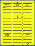 1,000 Fluorescent Yellow Laser Only sheets with Permanent adhesive