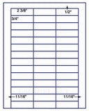 1,000 Uncoated White Matte Inkjet or Laser sheets with Permanent adhesive